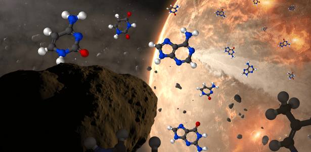 A vida veio do espaço? Três meteoritos contêm todas as bases do DNA