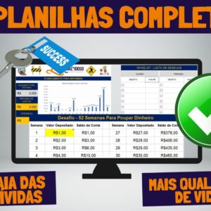 planner da riqueza, planner financeiro, planner, controle dos gastos, contole das contas, controle das dívidas, planilha de finanças
