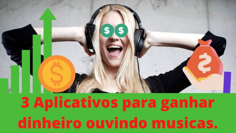 3 Aplicativos para ganhar dinheiro ouvindo musicas.